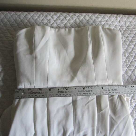 NWT $650 A.L.C. White Strapless Belted Jumpsuit – Sz 4 (#4JUMP0137) - Picture 8 of 13